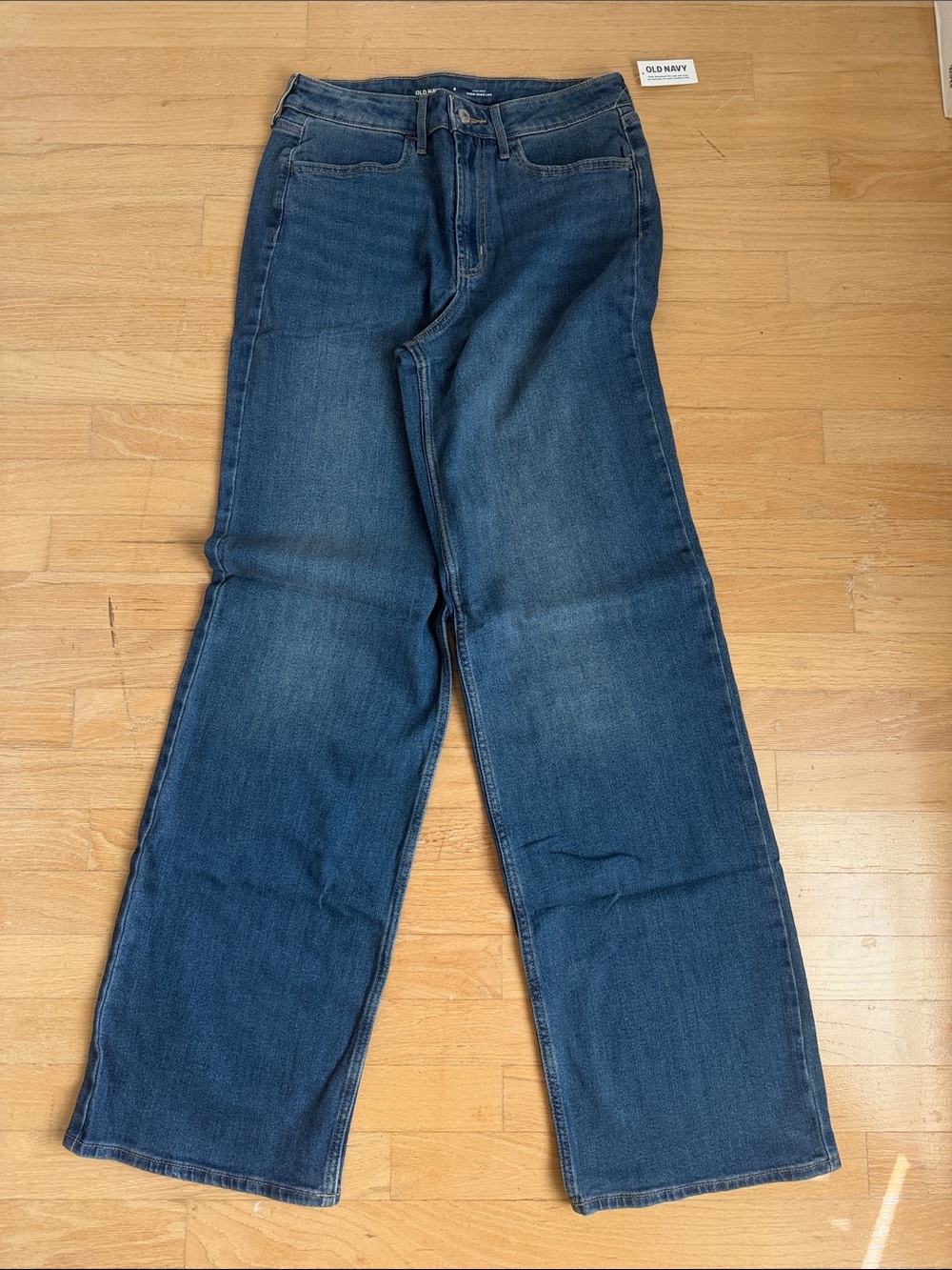 Old Navy Women's Blue Wide Leg Jeans